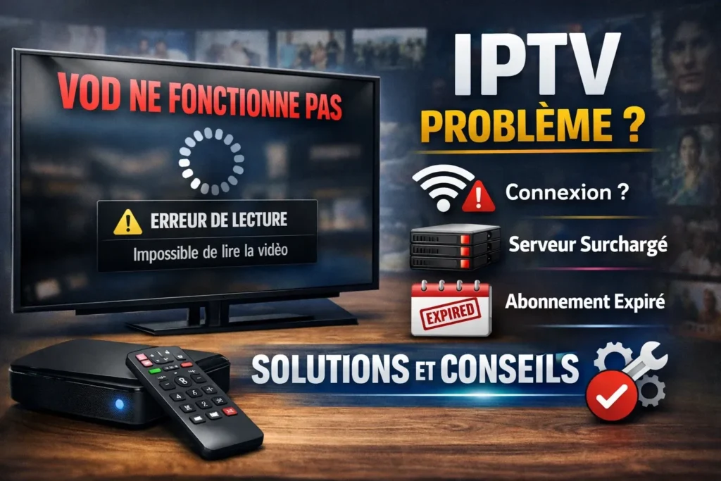 Chaînes IPTV qui ne chargent pas : explication complète